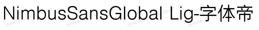 NimbusSansGlobal Lig字体转换